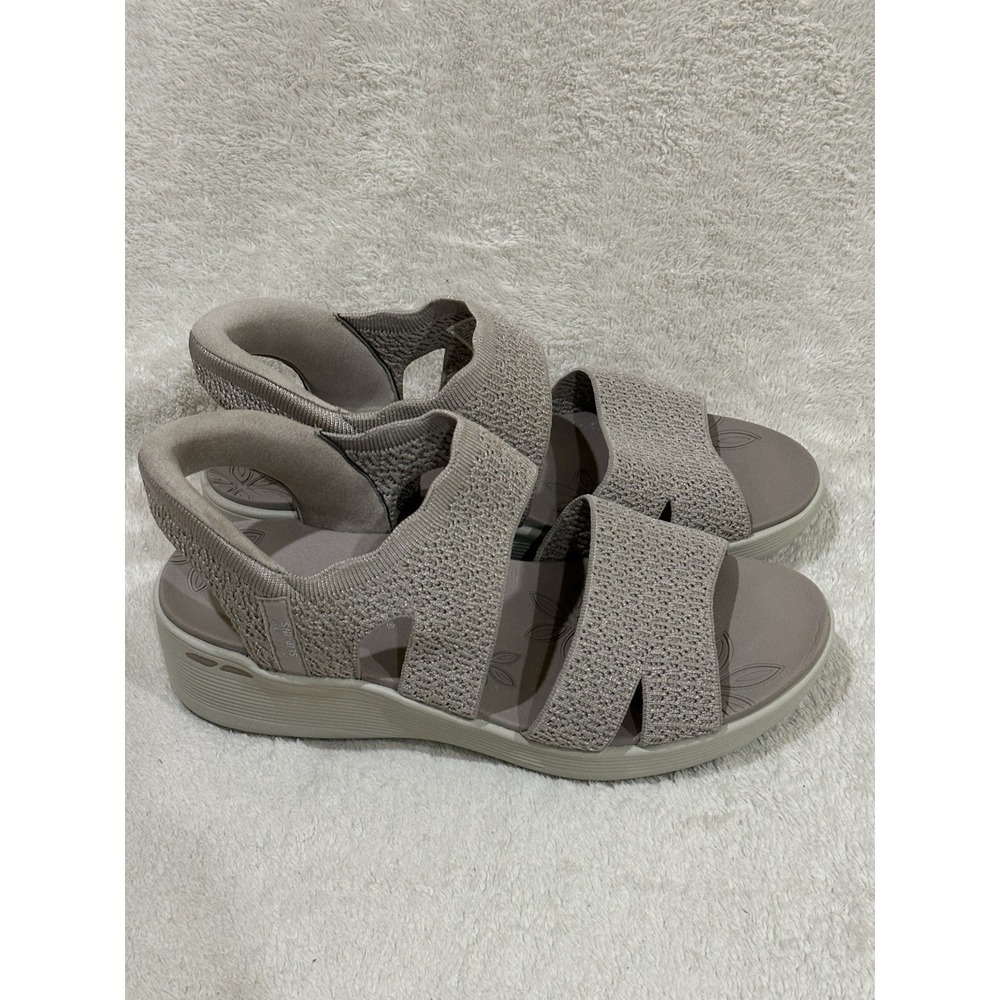 Skechers Pier Lite Women's 10 Slip-ins Sandals - Taupe Hands Free